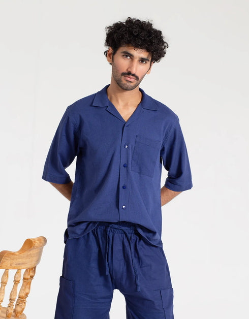 JACQUARD PANELLED POCKET SHORTS